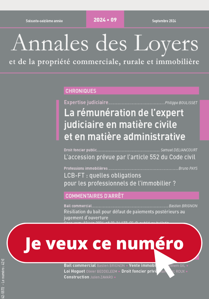 Annales des Loyers n°09- Septembre 2024